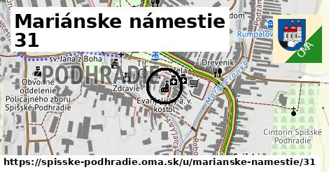 Mariánske námestie 31, Spišské Podhradie