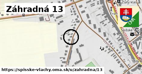 Záhradná 13, Spišské Vlachy