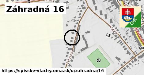 Záhradná 16, Spišské Vlachy