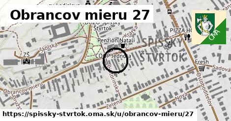 Obrancov mieru 27, Spišský Štvrtok