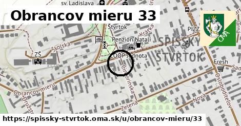 Obrancov mieru 33, Spišský Štvrtok