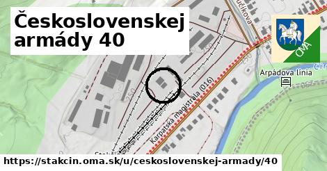 Československej armády 40, Stakčín