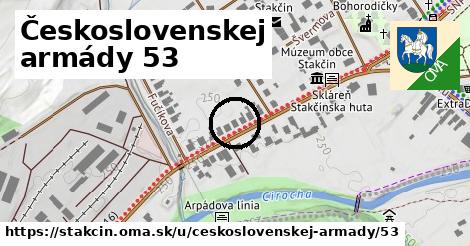 Československej armády 53, Stakčín