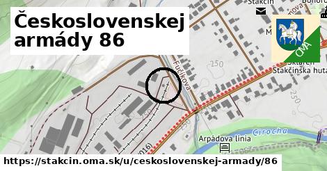 Československej armády 86, Stakčín