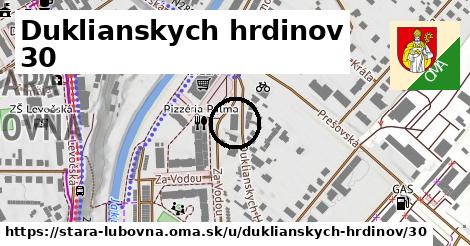 Duklianskych hrdinov 30, Stará Ľubovňa