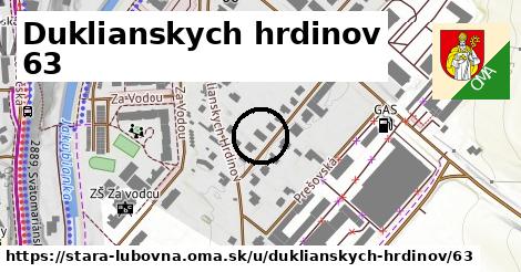 Duklianskych hrdinov 63, Stará Ľubovňa