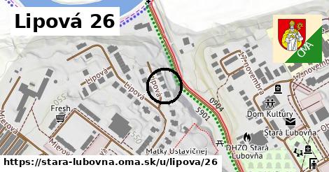 Lipová 26, Stará Ľubovňa