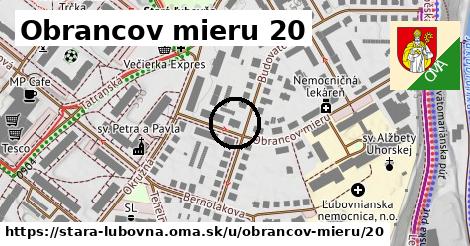 Obrancov mieru 20, Stará Ľubovňa