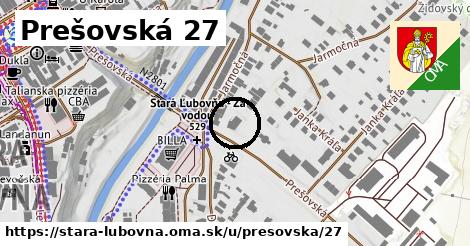 Prešovská 27, Stará Ľubovňa