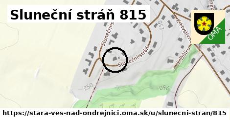 Sluneční stráň 815, Stará Ves nad Ondřejnicí