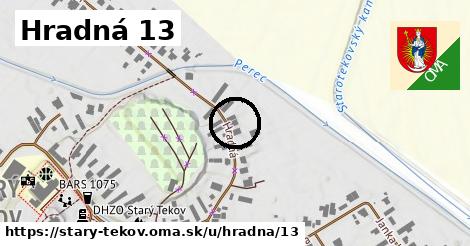 Hradná 13, Starý Tekov