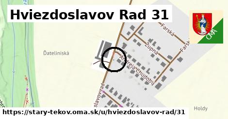 Hviezdoslavov Rad 31, Starý Tekov