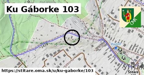 Ku Gáborke 103, Štitáre