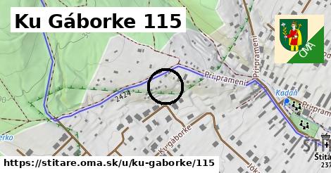 Ku Gáborke 115, Štitáre