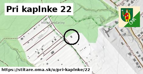 Pri kaplnke 22, Štitáre