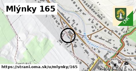 Mlýnky 165, Strání