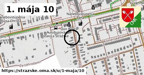 1. mája 10, Strážske