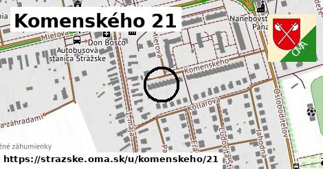 Komenského 21, Strážske