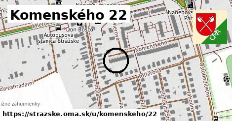 Komenského 22, Strážske