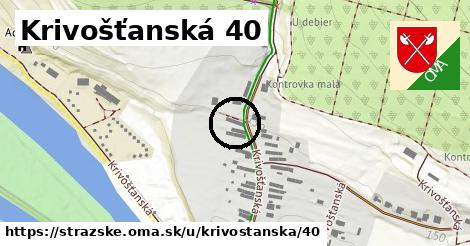 Krivošťanská 40, Strážske