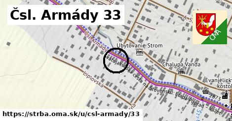 Čsl. Armády 33, Štrba