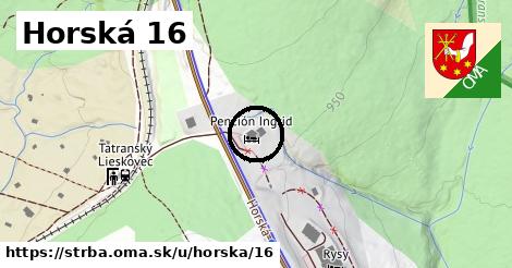 Horská 16, Štrba