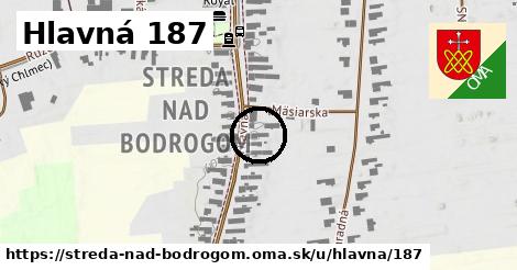 Hlavná 187, Streda nad Bodrogom