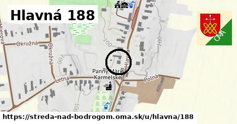 Hlavná 188, Streda nad Bodrogom