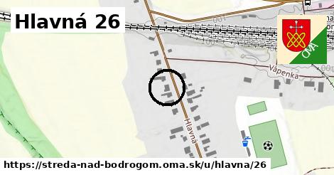 Hlavná 26, Streda nad Bodrogom