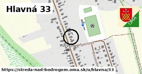 Hlavná 33, Streda nad Bodrogom