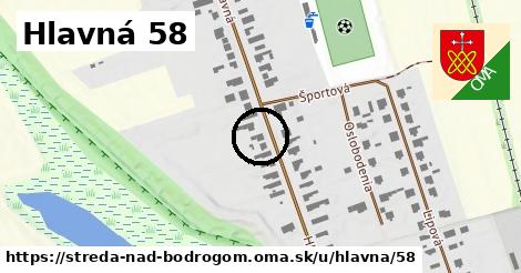 Hlavná 58, Streda nad Bodrogom