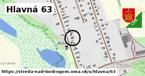 Hlavná 63, Streda nad Bodrogom