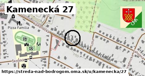 Kamenecká 27, Streda nad Bodrogom