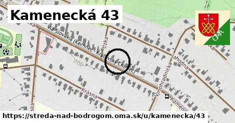 Kamenecká 43, Streda nad Bodrogom