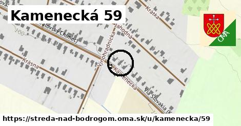 Kamenecká 59, Streda nad Bodrogom