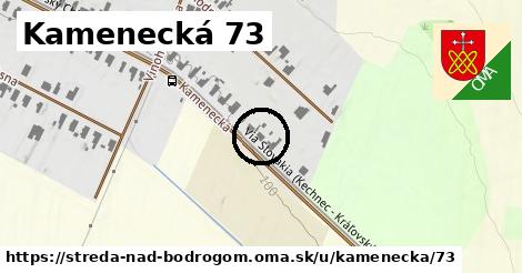 Kamenecká 73, Streda nad Bodrogom