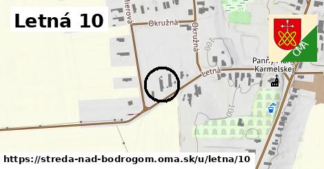 Letná 10, Streda nad Bodrogom