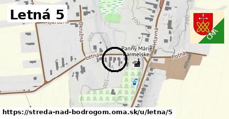 Letná 5, Streda nad Bodrogom