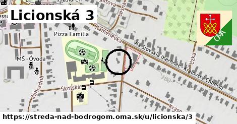 Licionská 3, Streda nad Bodrogom