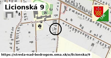 Licionská 9, Streda nad Bodrogom