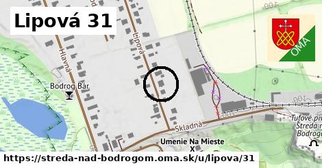 Lipová 31, Streda nad Bodrogom