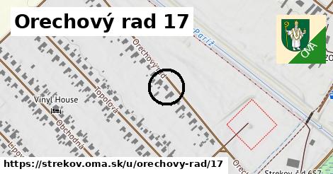 Orechový rad 17, Strekov