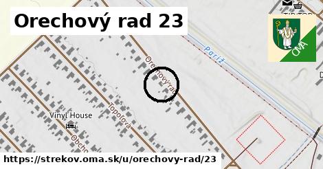 Orechový rad 23, Strekov