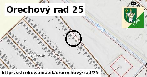 Orechový rad 25, Strekov