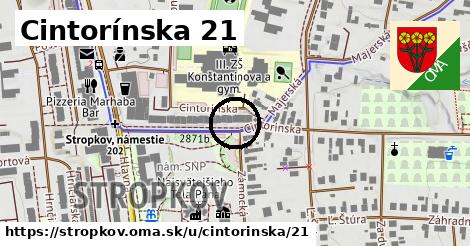 Cintorínska 21, Stropkov