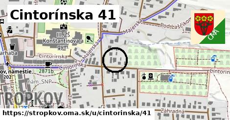 Cintorínska 41, Stropkov