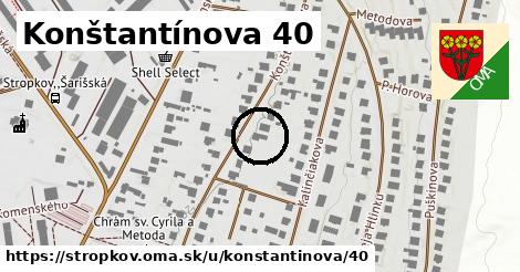 Konštantínova 40, Stropkov