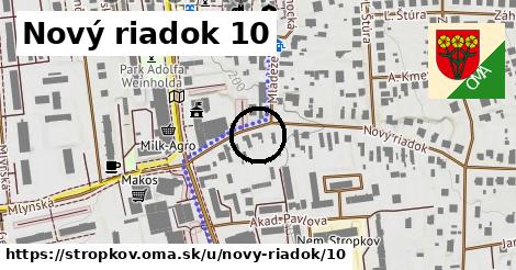 Nový riadok 10, Stropkov