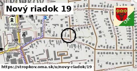 Nový riadok 19, Stropkov