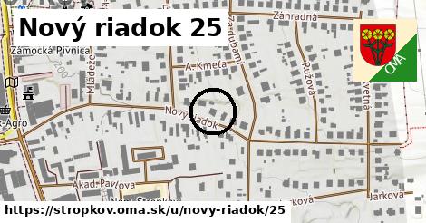Nový riadok 25, Stropkov